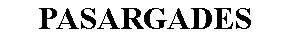 Zone de Texte: PASARGADES