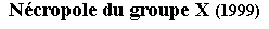 Zone de Texte: Ncropole du groupe X (1999)