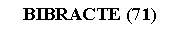 Zone de Texte:  BIBRACTE (71)