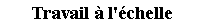 Zone de Texte: Travail  l'chelle